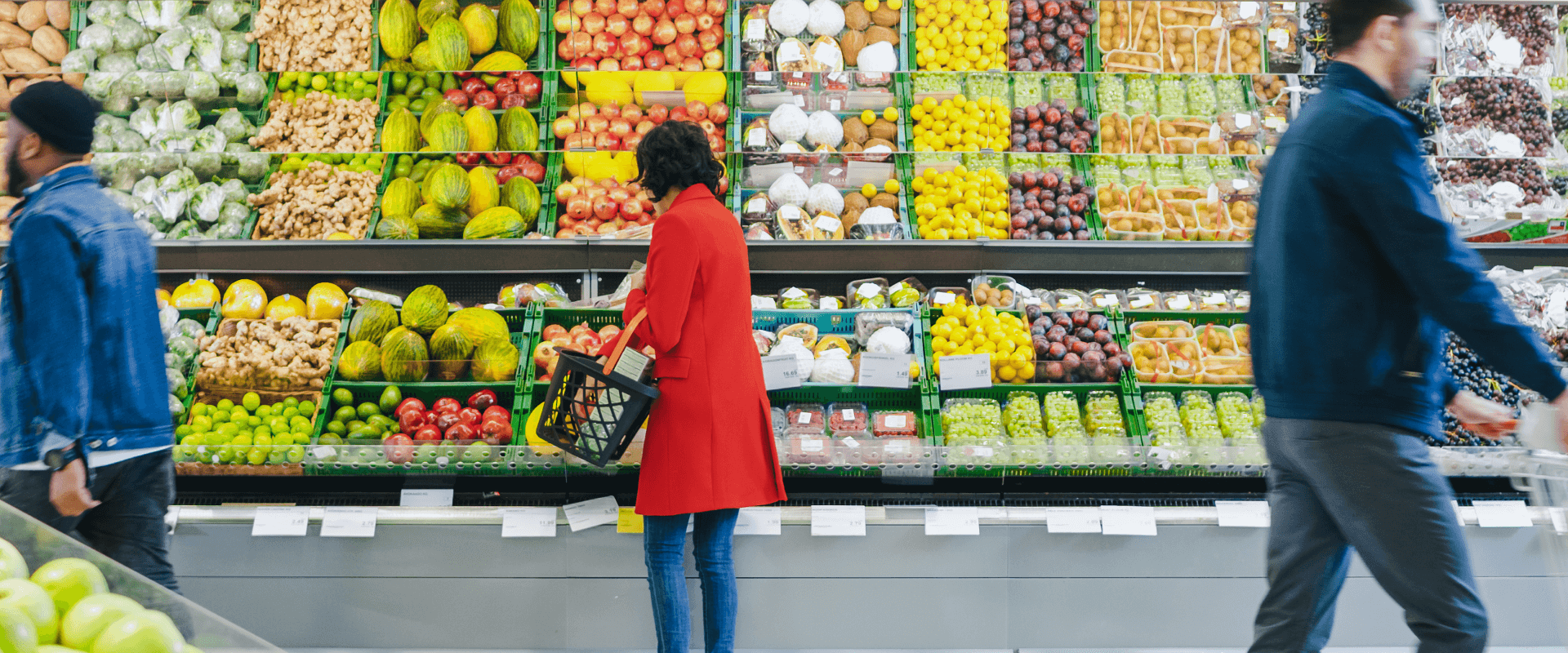 Green grocery shopper