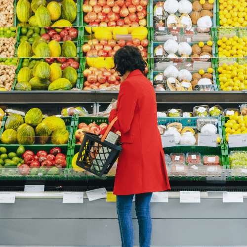 green grocery shopping